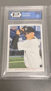 Graded 2003 Topps Derek Jeter Card