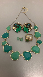 Assorted Green Colored Jewelry