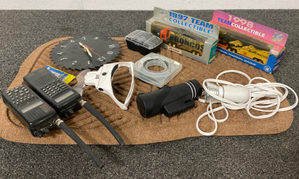 Collectible Trucks, Monocular Telescope, Custom Clock and Much More