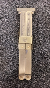 Brass Toned Scissor Action Paratrooper Knife