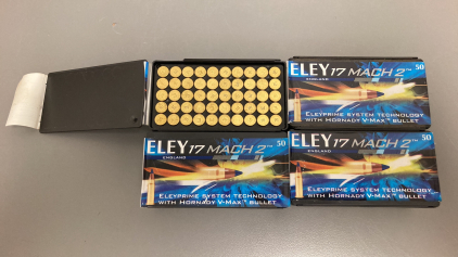 (200) Rounds Eley 17 Mach2 Ammo