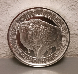 2 Troy Ounce Round .999 Fine Silver - Verified Authentic