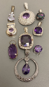 Purple Stone Pendants