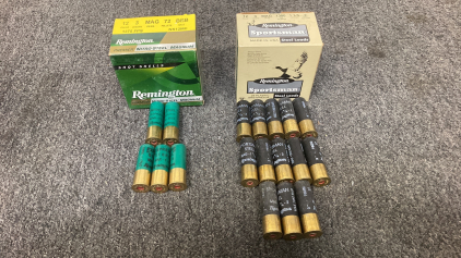 (18) Rounds Assorted Remington 12 Ga Ammo