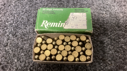 (47) Rounds Remington 22 Short High Velocity Ammo