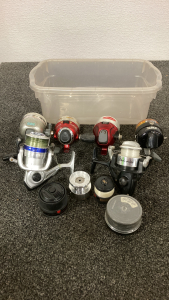 Tote Of Fishing Reels