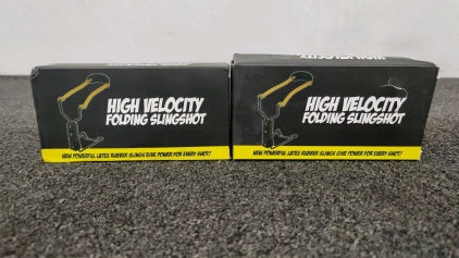 (2) High Velocity Folding Slingshot