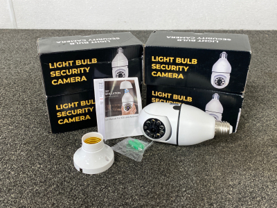 (5) Light Bulb Security Cameras Please Inspect