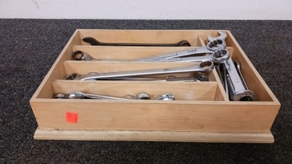 Wood Flat with Wrenches