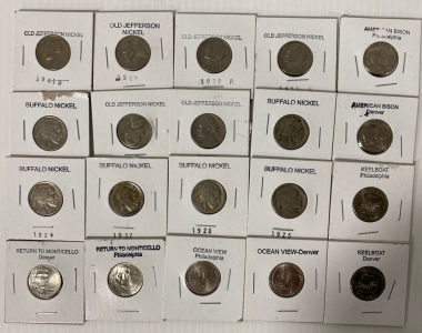 Assorted Vintage Jefferson/ Buffalo Nickels