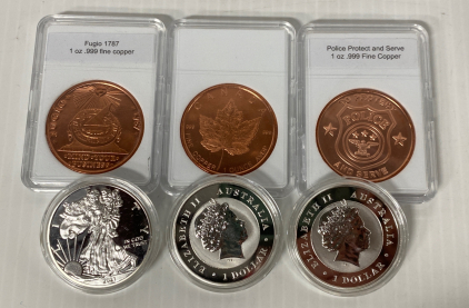 (6) Collectible Coins