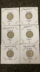 Early 1960&rsquo;s Roosevelt Dimes