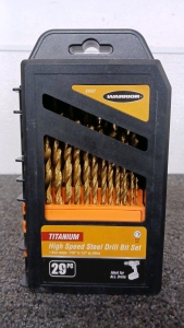 29 pc. Titanium High Speed Drill Bit Set - New