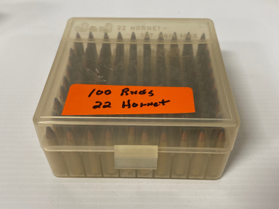 (100) Rnds .22 Hornet