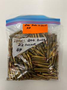 (200) Rnds .22 Hornet HP