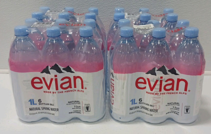 (4) Cases Of Evian Water