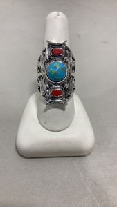 Turquoise Saddle Ring Size 9