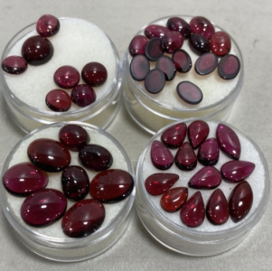 Garnet Cabochon Precious Gemstones