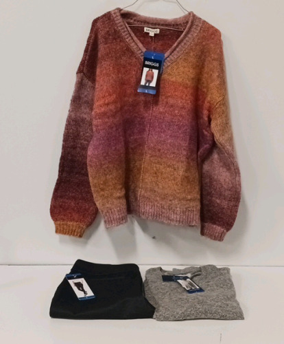 COSTCO CLOTHING - NEW Briggs Sweater, Lucky Brand Sweater And Dalia Slacks