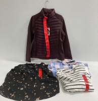 COSTCO CLOTHING - NEW 32 Degree Heat Jacket, Hillary Bradley Blouse, Nautica Sweater, Fleece Jacket