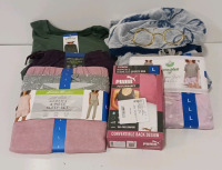 COSTCO CLOTHING - NEW Lounge Sets, Fleece Lined Pants, Pullover Herry Potter Robe, And Puma Bras