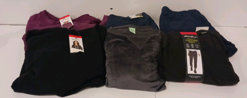 COSTCO CLOTHING - NEW Eddie Bauer Fleece Lined Pants, Sweatshirts, And Lounge Set