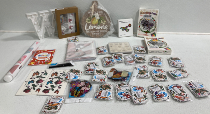 Lot Of Stickers, W & J Signs, Puzzles