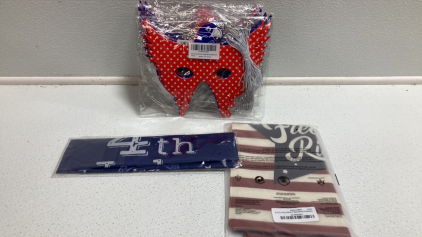 4th of July: Eagle Masks, (2) Garden Flags