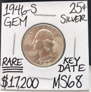 1946-MS68 Rare Key Date MS68 Quarter