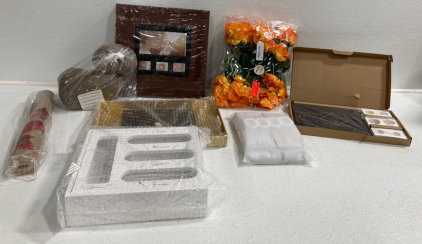Photo Album, Welcome Mat, Sliverware Organizer, Artificial Flowers, Shower Curtain, Coin Album , Butterfly Tray