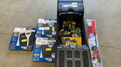 Hart Rolling Toolbox w/ Electronics, (3) Scales, Youth Fishing Pole - Damaged Items