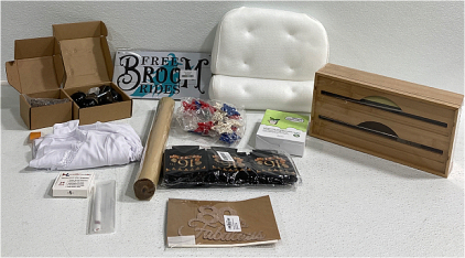 Women&rsquo;s Shirt Size M, Hardware, Spa Pillow, Birthday Decor And More