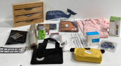 Women&rsquo;s Dress Size S, Earplugs, Storage Bag Organizer, Whale Wall Decor, Eye Gel Patches