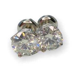 $23,180 Value, 18K Diamond Stud Earrings