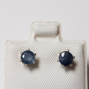 $160 Silver Sapphire(0.36ct) Earrings