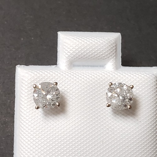 $2600 14K Diamond (0.72Ct,I2-3,G-H) Earrings