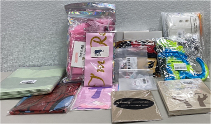 (1) Blue and Green Pop - It, (2) Packs of Pink Birthday Sets, (1) Spider Man decoration, and more!