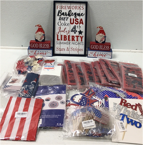 Various Fourth Of July Party Decorations and Home Decor