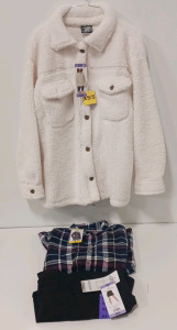 COSTCO CLOTHING - NEW 32&deg; Heat Jacket, Button Up Shirt And Sketchers Skirt