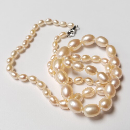 $200 Silver Fresh Water Pearl 18" Necklace