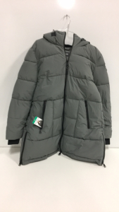 COSTCO CLOTHING - NEW Dkny Jean Gray Womens Puffy Coat Size XL
