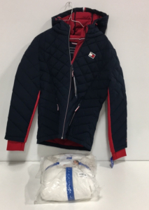 COSTCO CLOTHING - NEW (1) Tommy Hilfiger Womens Winter Coat (1) Carole Hockman Ivory Long Plush Wrap Robe