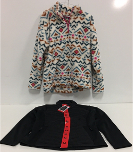 COSTCO CLOTHING - NEW (1) Eddie Bauer Woman&rsquo;s Fuzzy Sweater (1) 32 Heat Puffy Womens Jacket