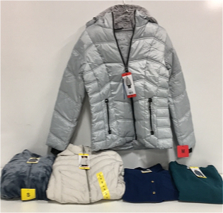 COSTCO CLOTHING - NEW (1) Nautica Grey Womens Winter Coat (1) 32 Heat Womens Super Soft Sweater (1) 32 Heat Birch Coat (1) AnnKlein Womens Blouse (1) Danskin Sweater