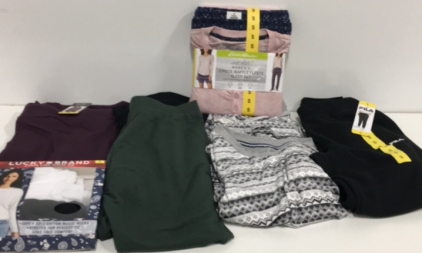 COSTCO CLOTHING - NEW (1) Eddie Bauer Womens 3-Piece Waffle Fleece Sleep Set (1) Fila Womens Sweatpants (1) Nautica 2-Piece SleepSet (1) Lucky Brand 2-Pack Long Sleeve Shirts (1) Eddie Bauer Womens Crew Neck