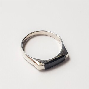 $100 Silver Black Onyx Ring