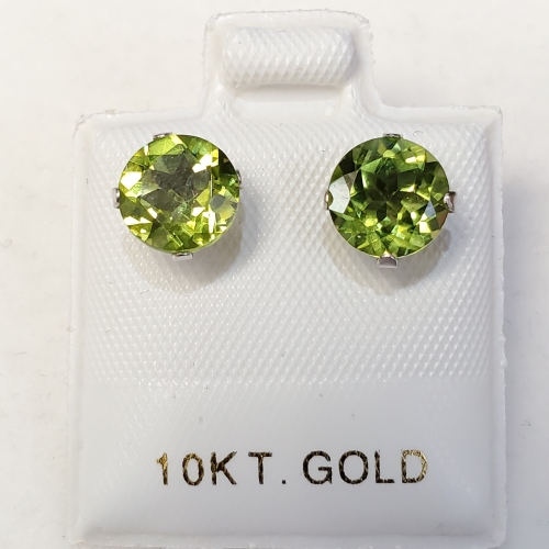 $360 10K Peridot(1.8ct) Earrings