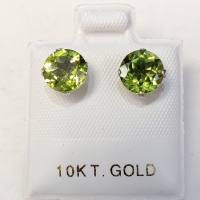 $360 10K Peridot(1.8ct) Earrings