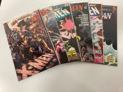 Stack of comic books