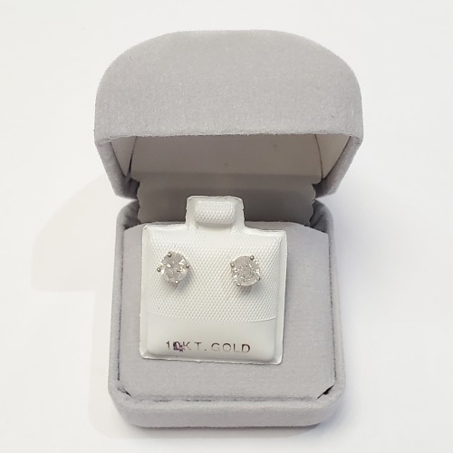 $3360 14K Diamond(0.9Ct,I1-I2,F-G) Earrings